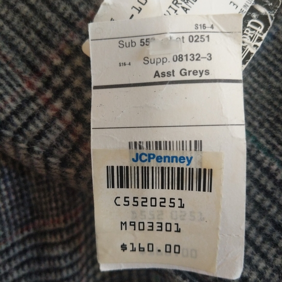 Stafford 46L Gray Rust Windowpane Plaid Wool - Picture 10 of 16